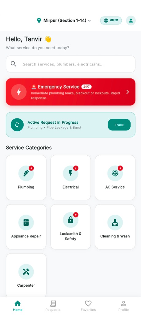 FixBD On-Demand Home Service - Flutter Mobile App