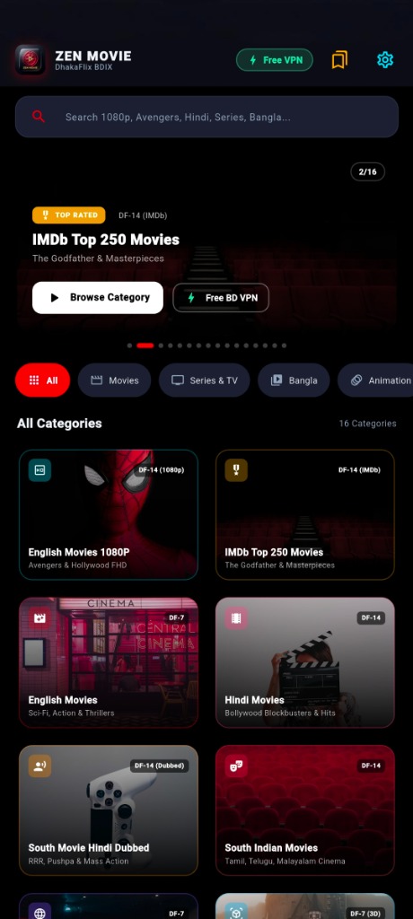 Zen Movie DhakaFlix BDIX - Flutter Streaming App